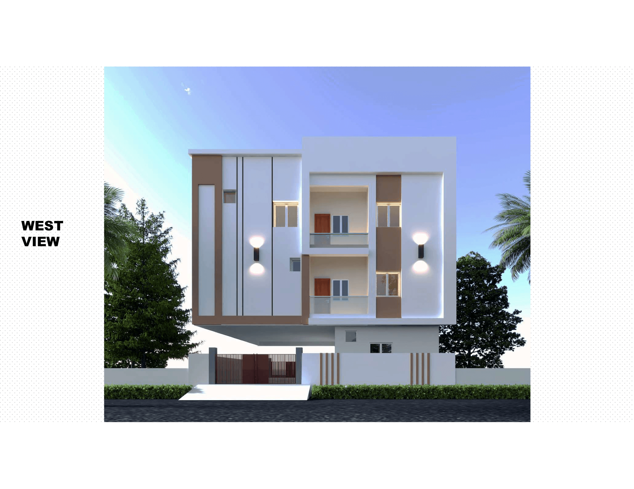 West Road elevation